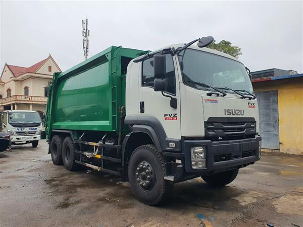 Xe Cuốn Ép Chở Rác ISUZU 22 Khối